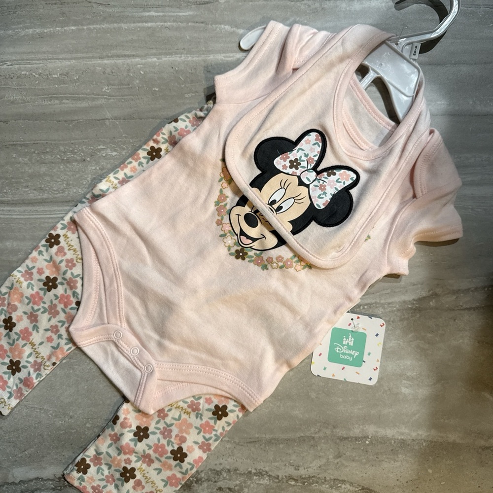 Disney Pink Minnie Mouse Baby Set